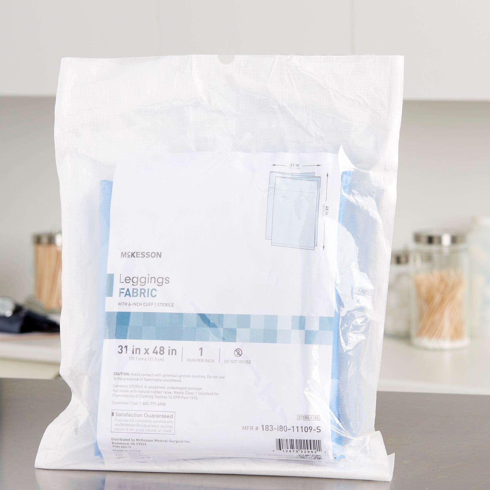 McKesson Surgical Leggings 31" x 48" Sterile