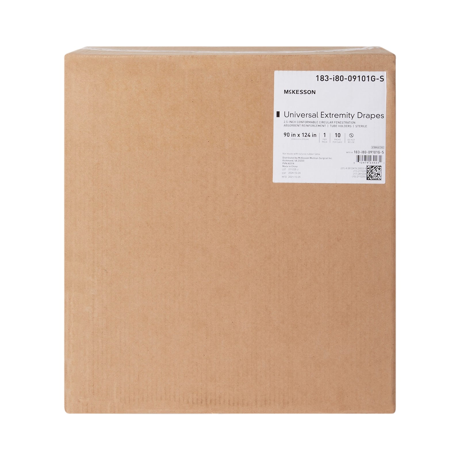 McKesson Universal Extremity Orthopedic Drape 90" W x 124" L