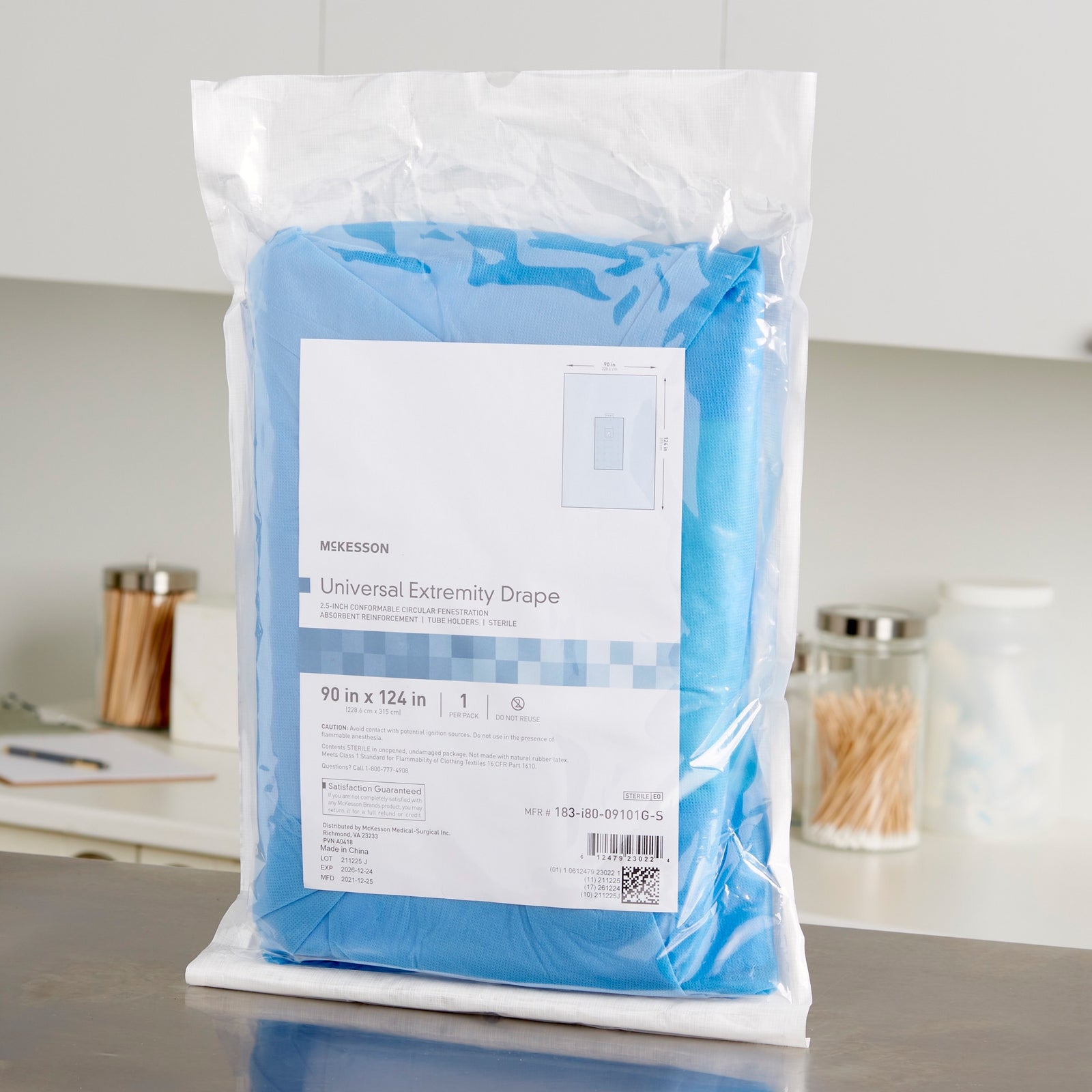 McKesson Universal Extremity Orthopedic Drape 90" W x 124" L