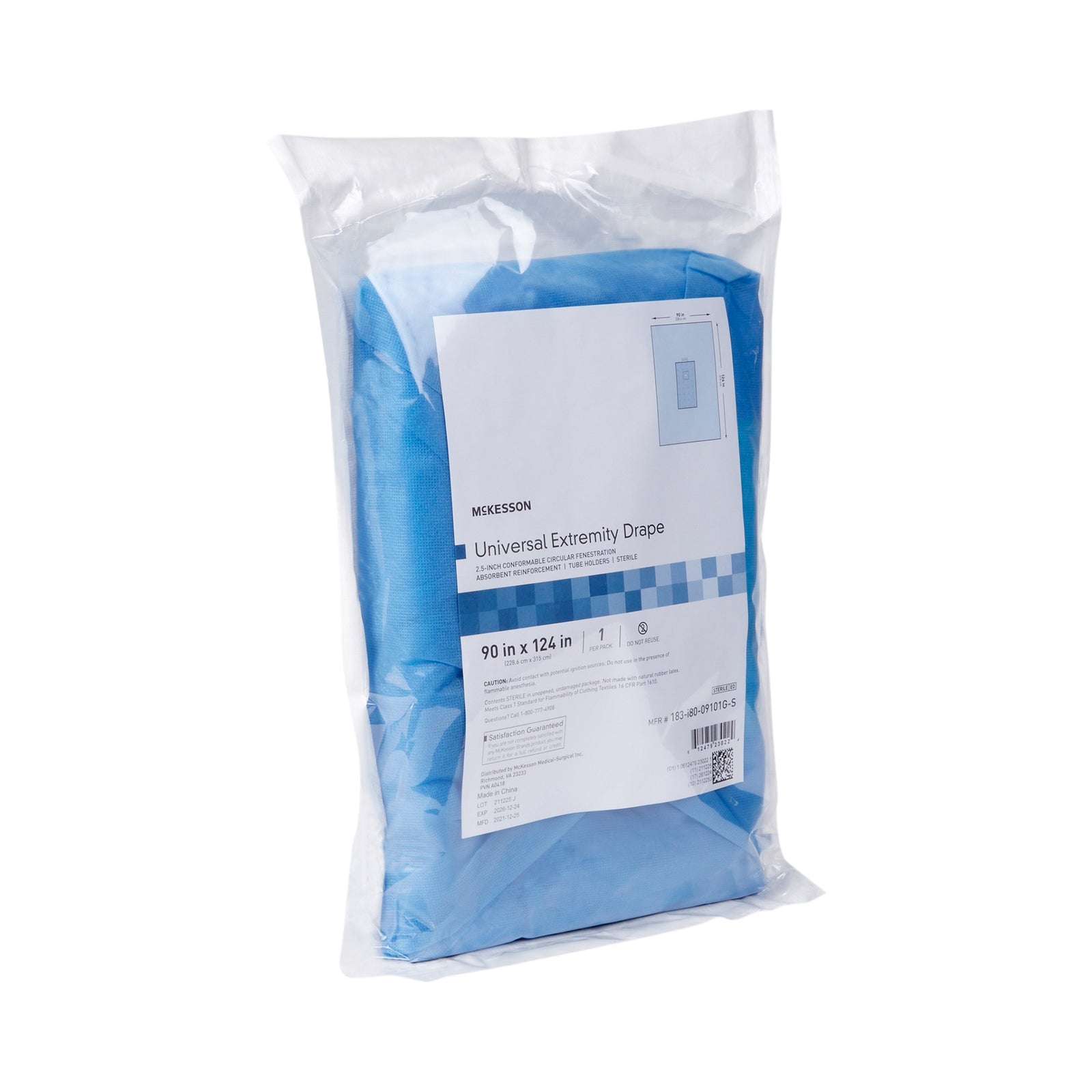 McKesson Universal Extremity Orthopedic Drape 90" W x 124" L