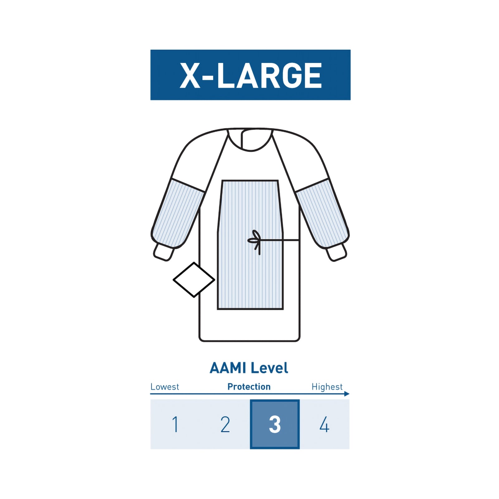 McKesson MedSurg Surgical Non Woven Raglan Str W Towel