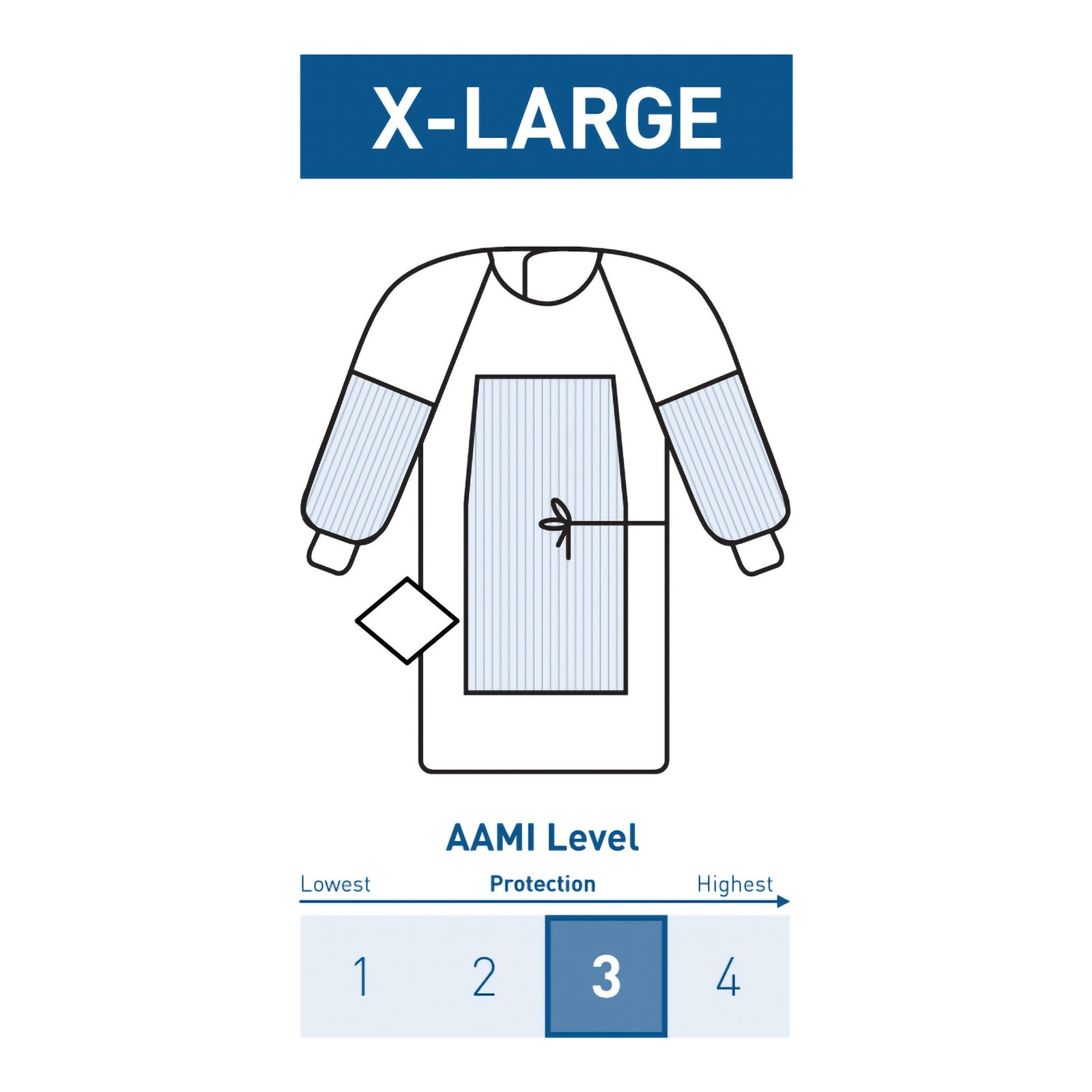 McKesson MedSurg Surgical Non Woven Raglan Str W Towel