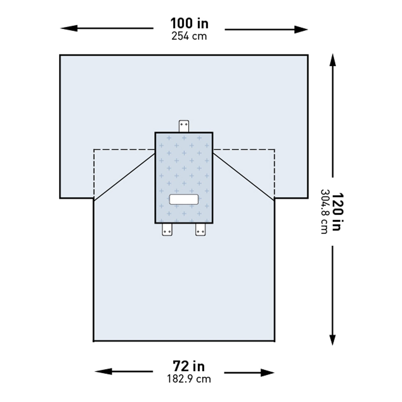 McKesson Transverse Laparotomy Drape