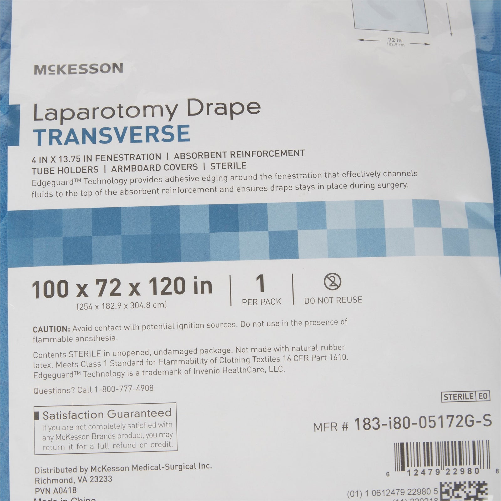 McKesson Transverse Laparotomy Drape