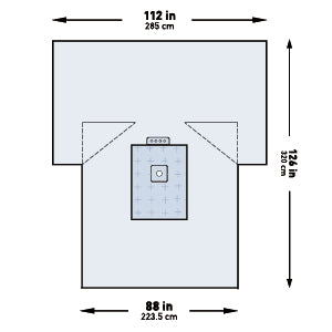 McKesson Heavy-Duty Lower Extremity Orthopedic Drape 114" x 88" x 126"
