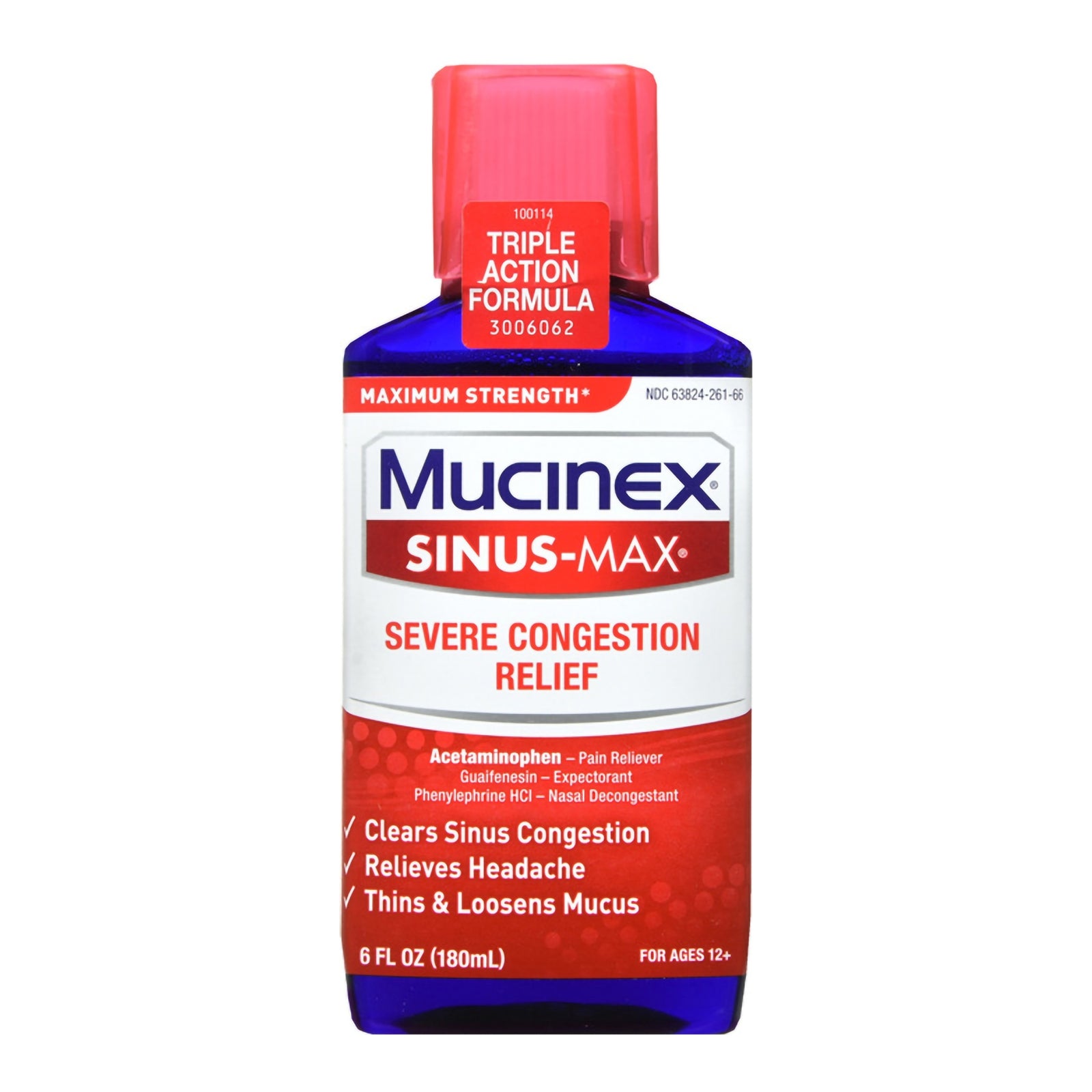 Mucinex® Severe Sinus Cold and Sinus Relief Liquid 6 oz
