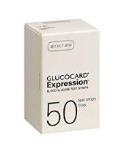 Glucocard Blood Glucose Test Strips, 50 Strips