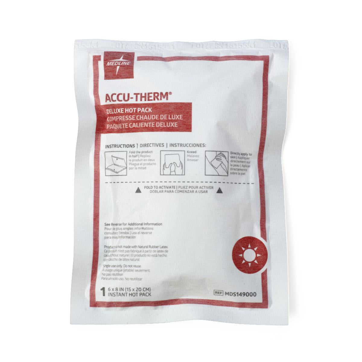 Medline Deluxe Instant Hot Pack 6 x 8 Inch