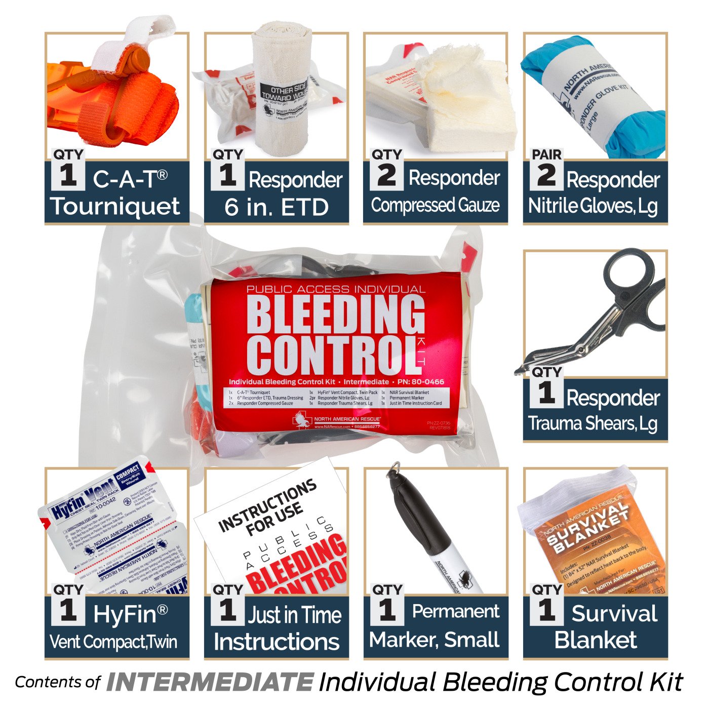 Public Access Intermediate Bleeding Control Kit