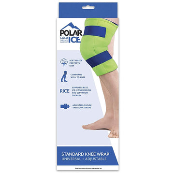 Polar Ice Knee Cold Pack with Wrap - 13 x 16 Inch