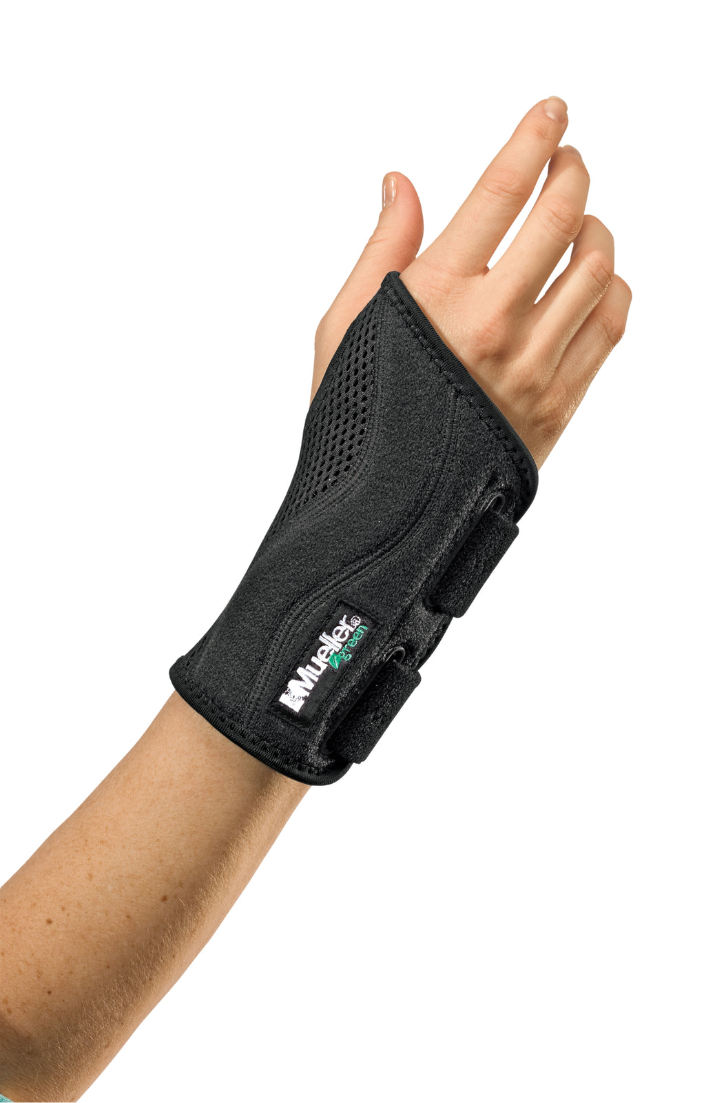 Mueller Greenline Wrist Brace - Right Hand, Black, Large/X-Large