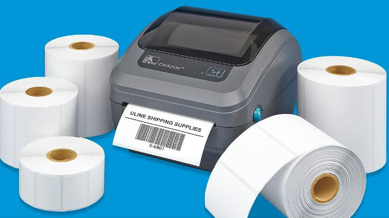 Uline Thermal Printer Label Tape, 1 x 2-1/4 Inch