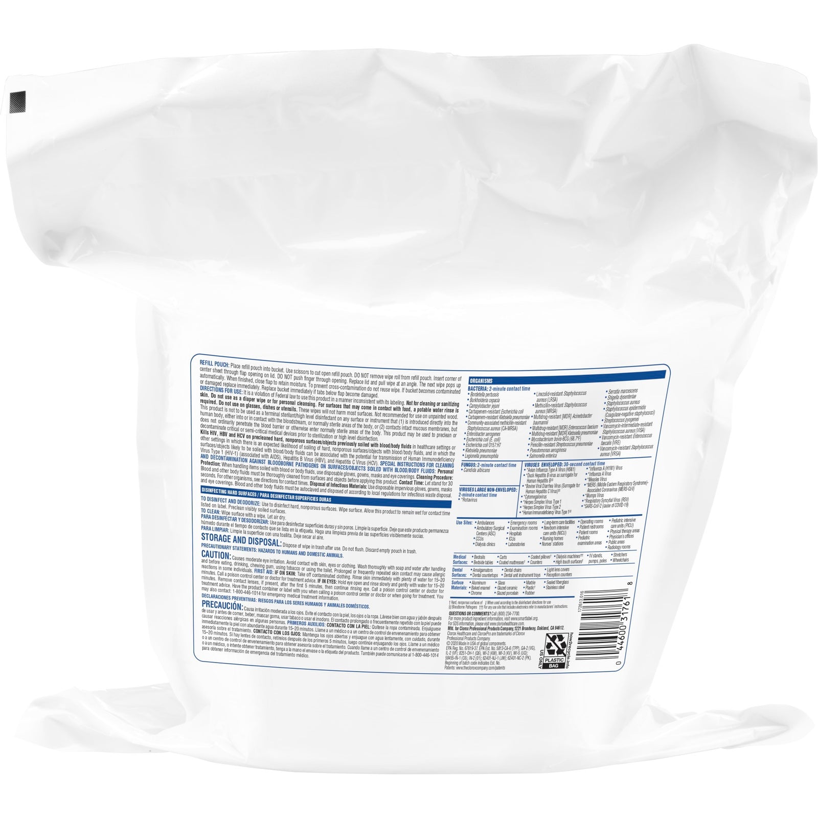 Clorox VersaSure Surface Disinfectant Wipes