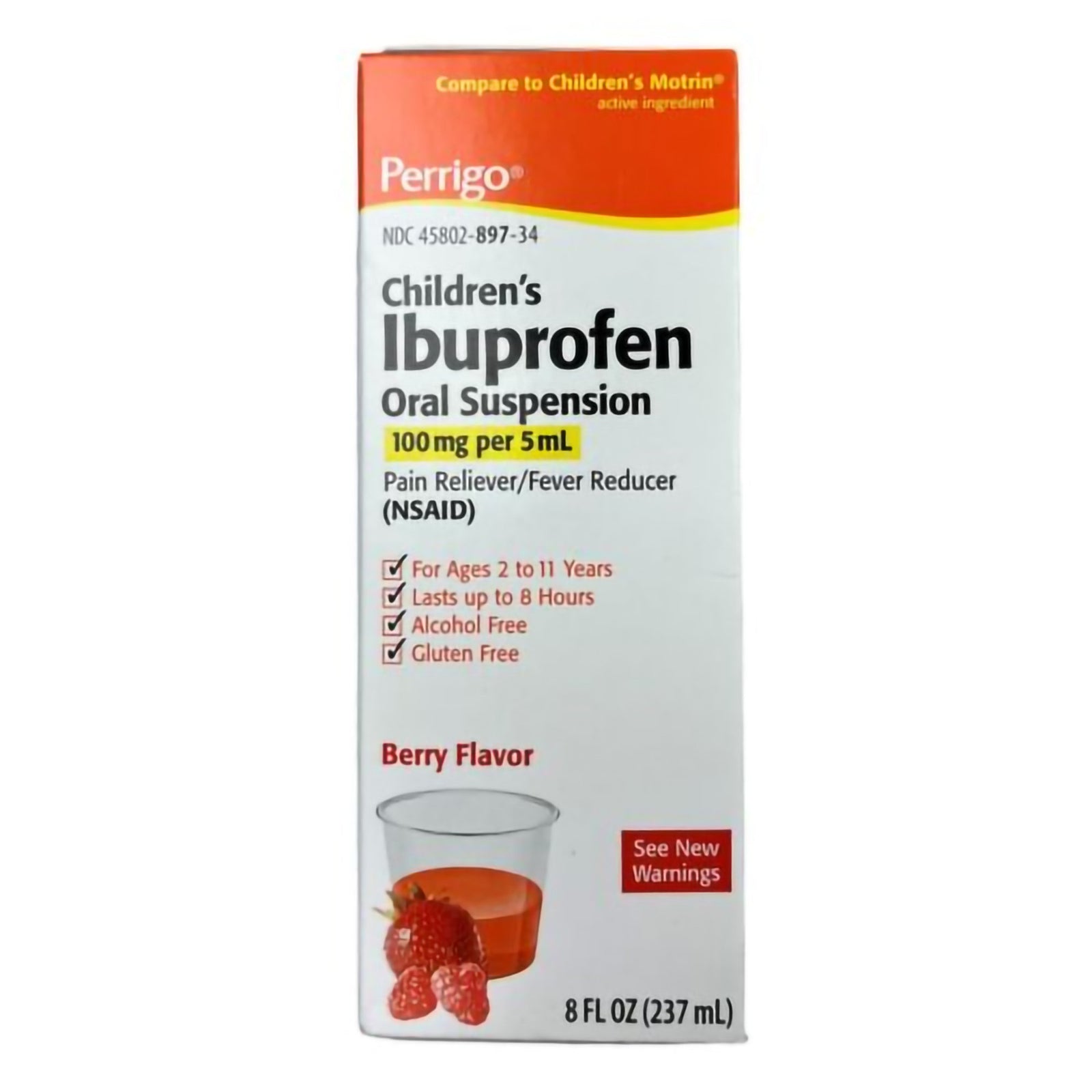 Perrigo Children's Ibuprofen Oral Suspension 100 mg/5 mL