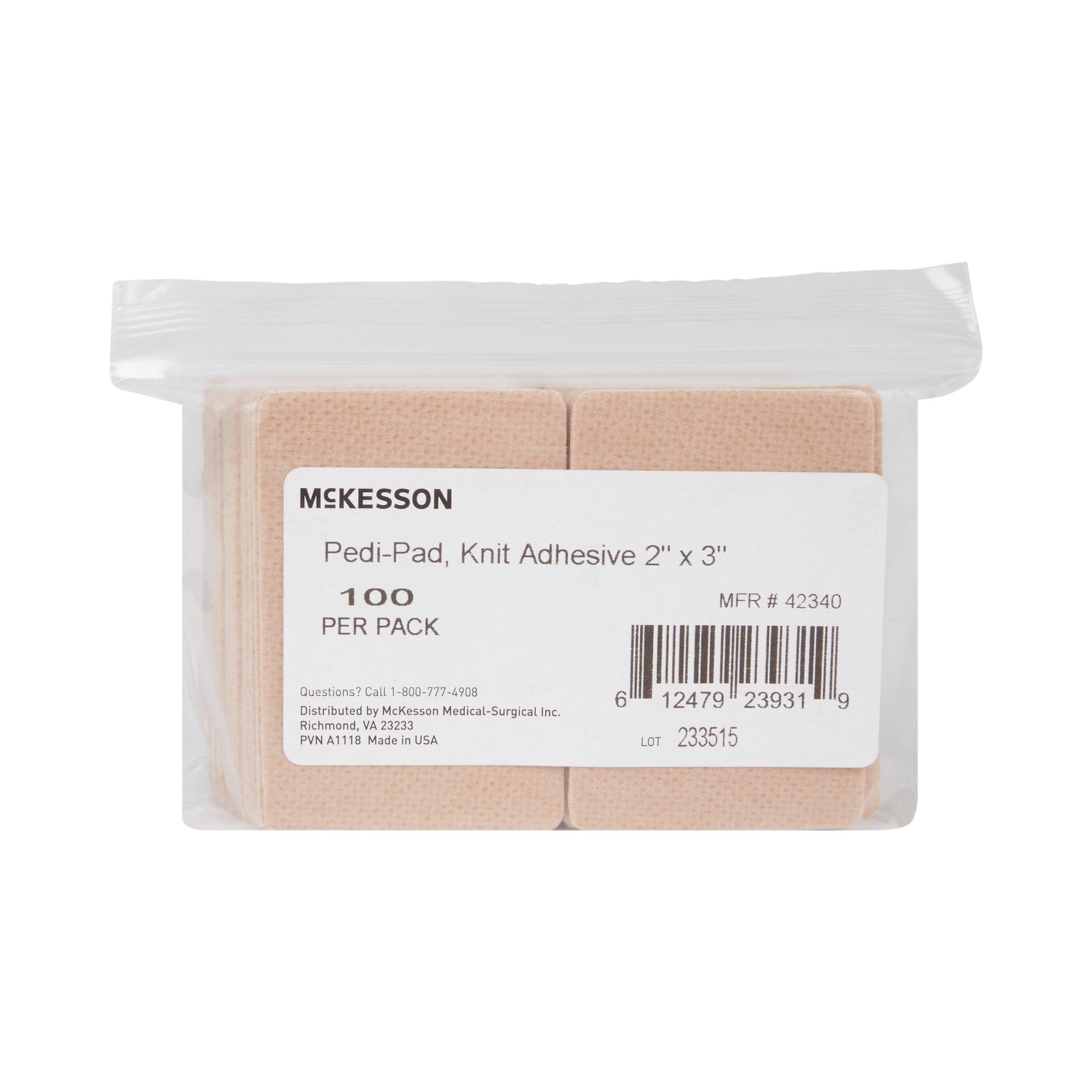 McKesson Protective Pad with Adhesive Backing