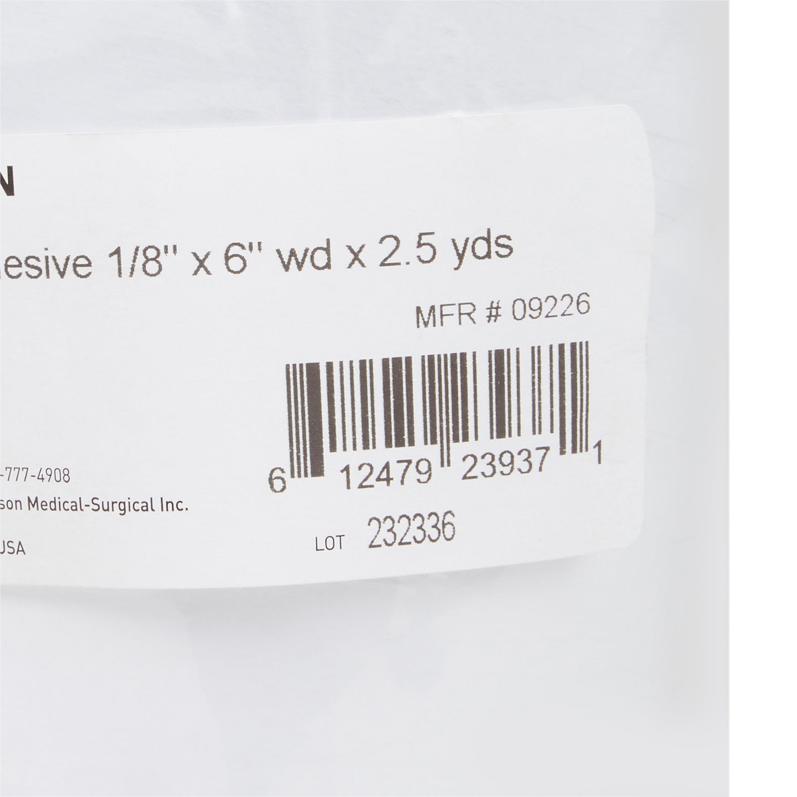 McKesson MedSurg Orthopedic Felt Roll, Adhesive, White