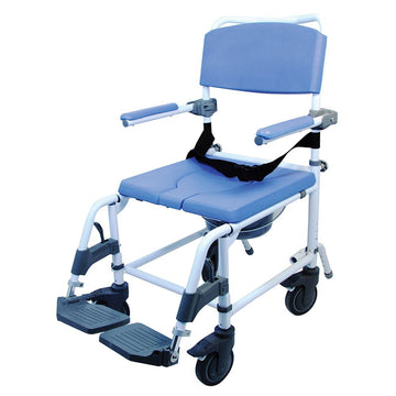 Healthline EZee Life Padded Commode Shower Chair with Flip-Back Arms