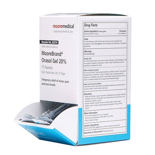 McKesson Benzocaine Oral Gel 20% Strength