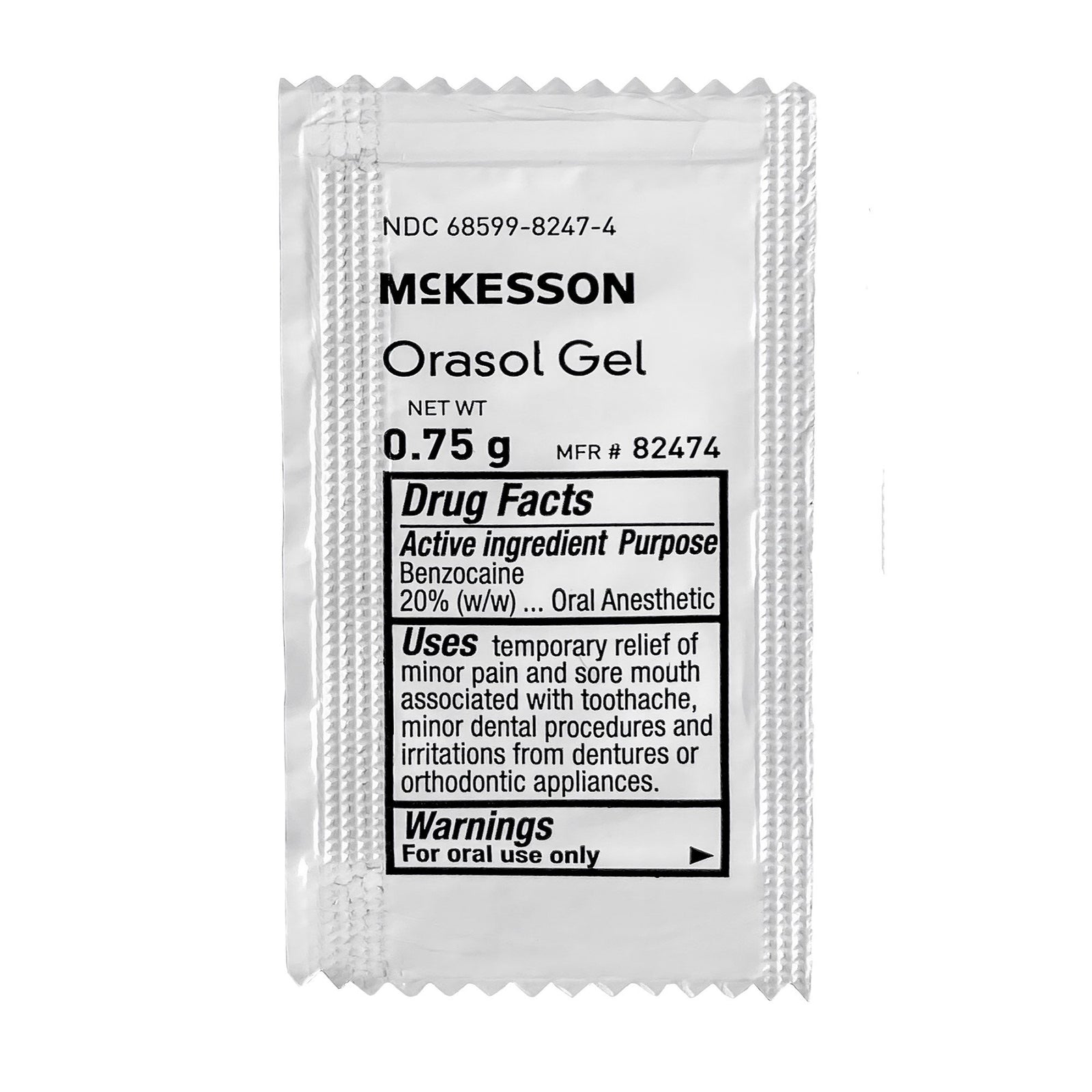 McKesson Benzocaine Oral Gel 20% Strength