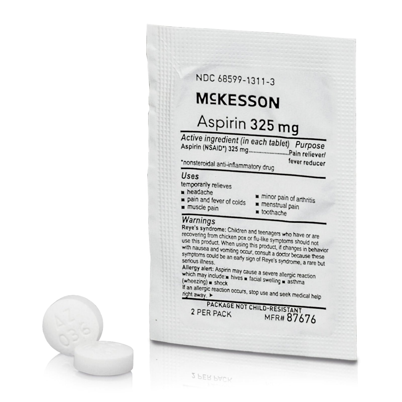 McKesson Aspirin 325 mg Tablets