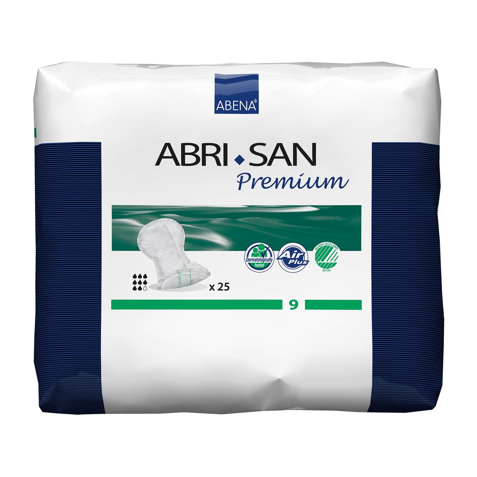 Abena Abri-San Medium Incontinence Pads 27.5" (Case of 100)