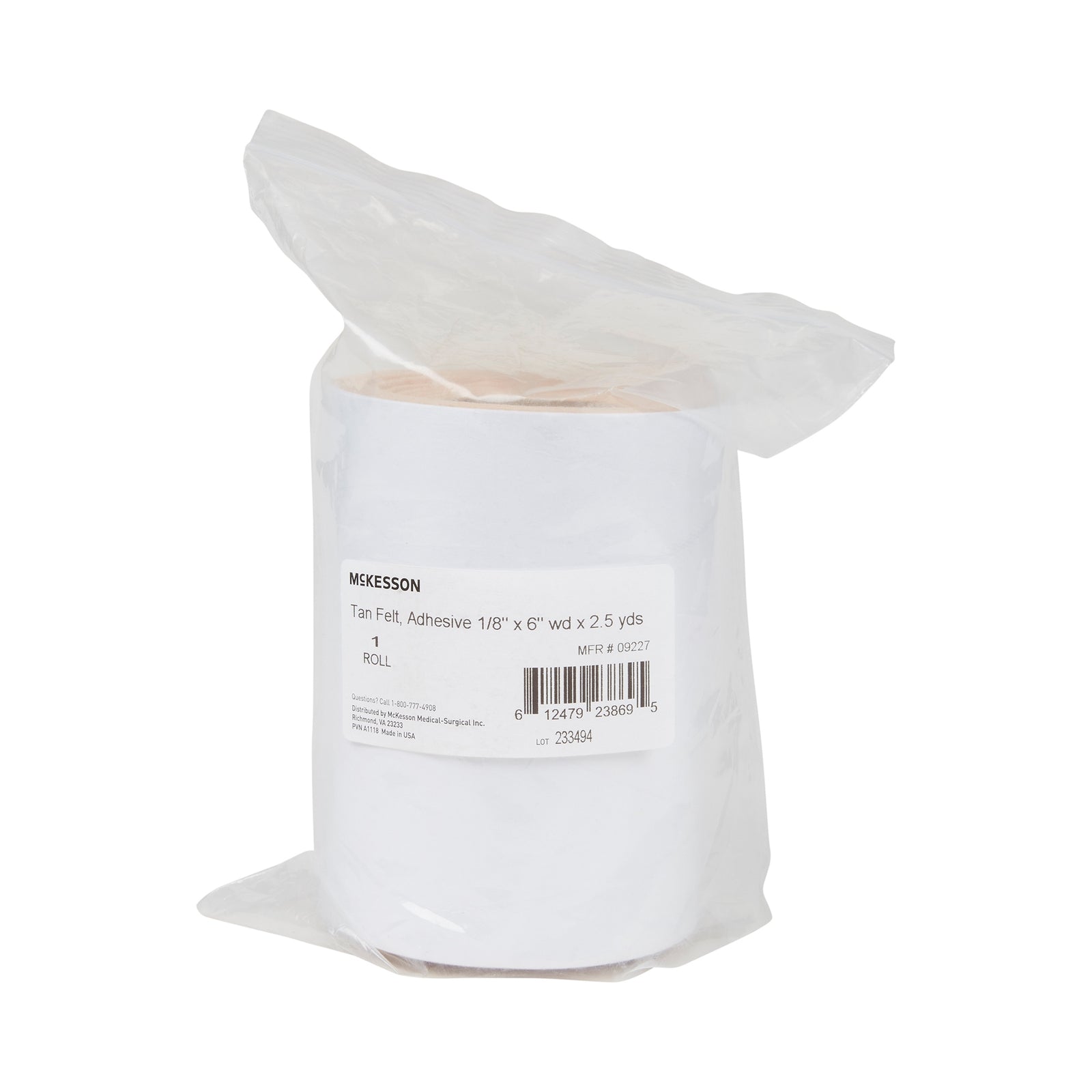 McKesson Orthopedic Felt Roll Adhesive