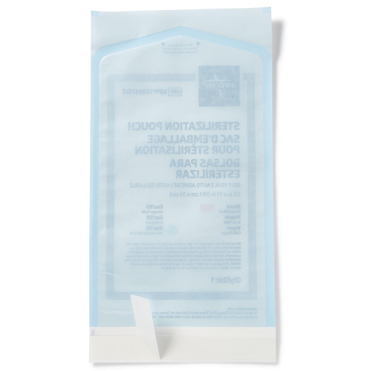 Medline Sterilization Pouch 7-1/2 x 13 Inch