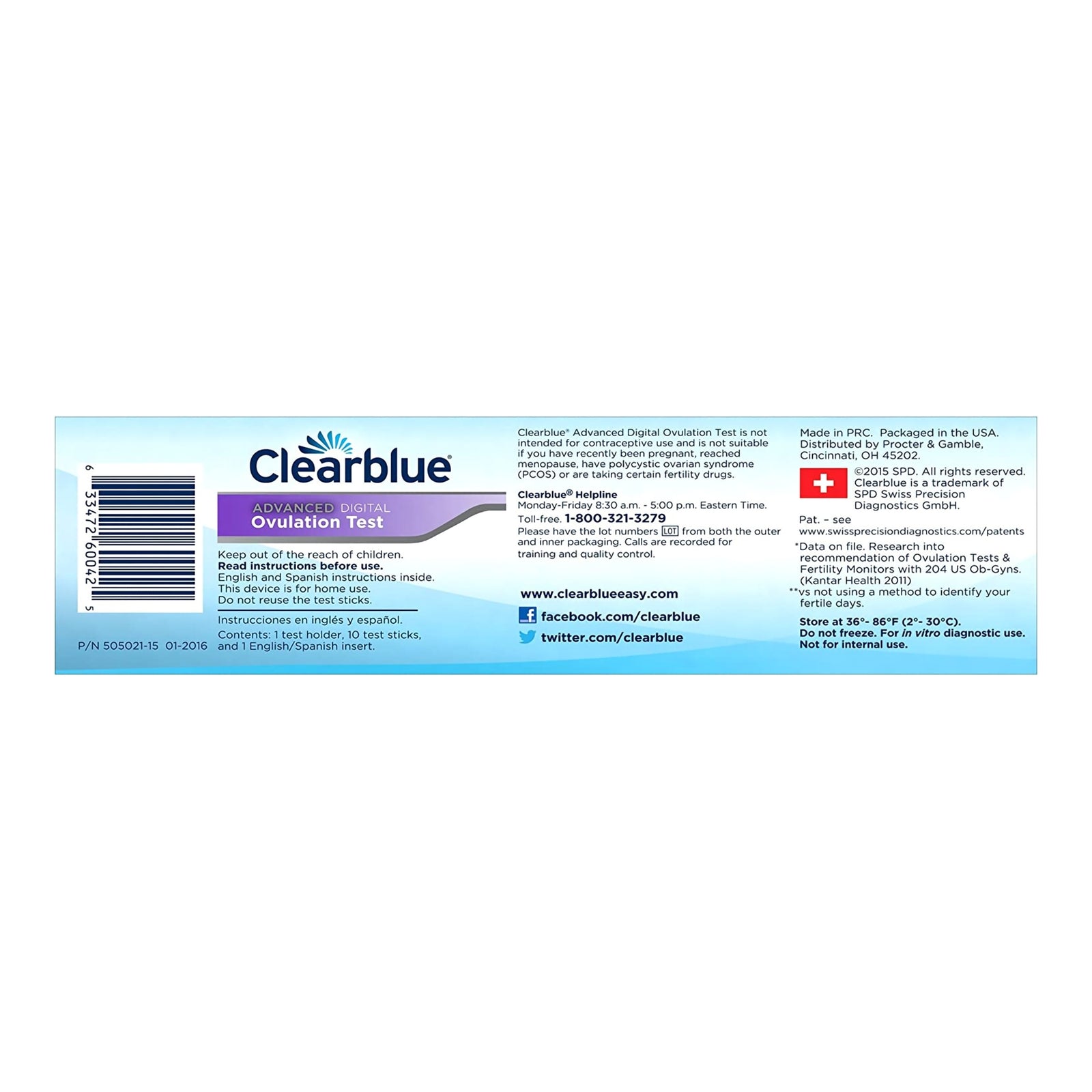 Clearblue Advanced Digital Ovulation Test, 10 Tests