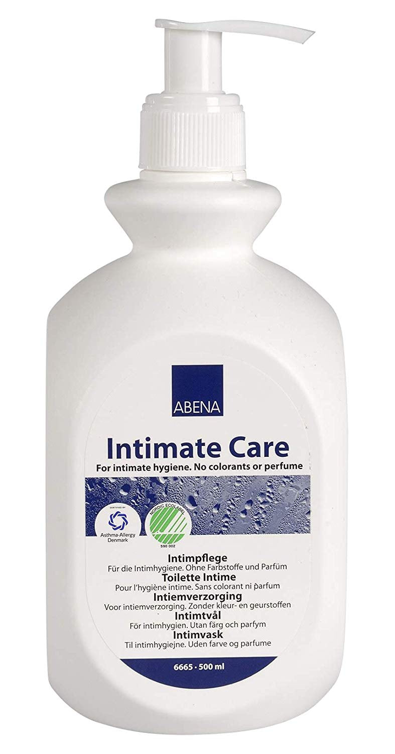 ABENA Intimate Care Wash, Unscented, 500 mL Pump Bottle