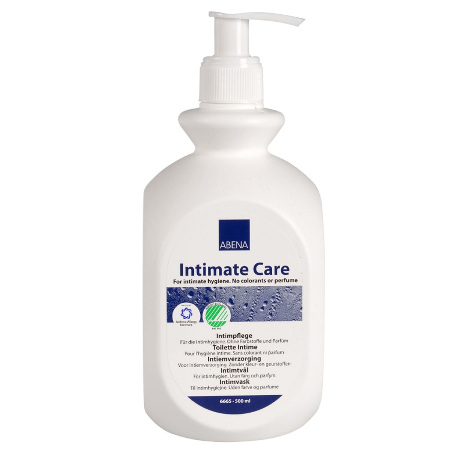 ABENA Intimate Care Wash, Unscented, 500 mL Pump Bottle