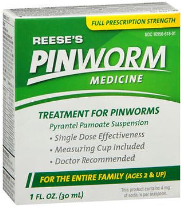 Reese's Pinworm Treatment Pyrantel Pamoate Oral Suspension 1 oz.