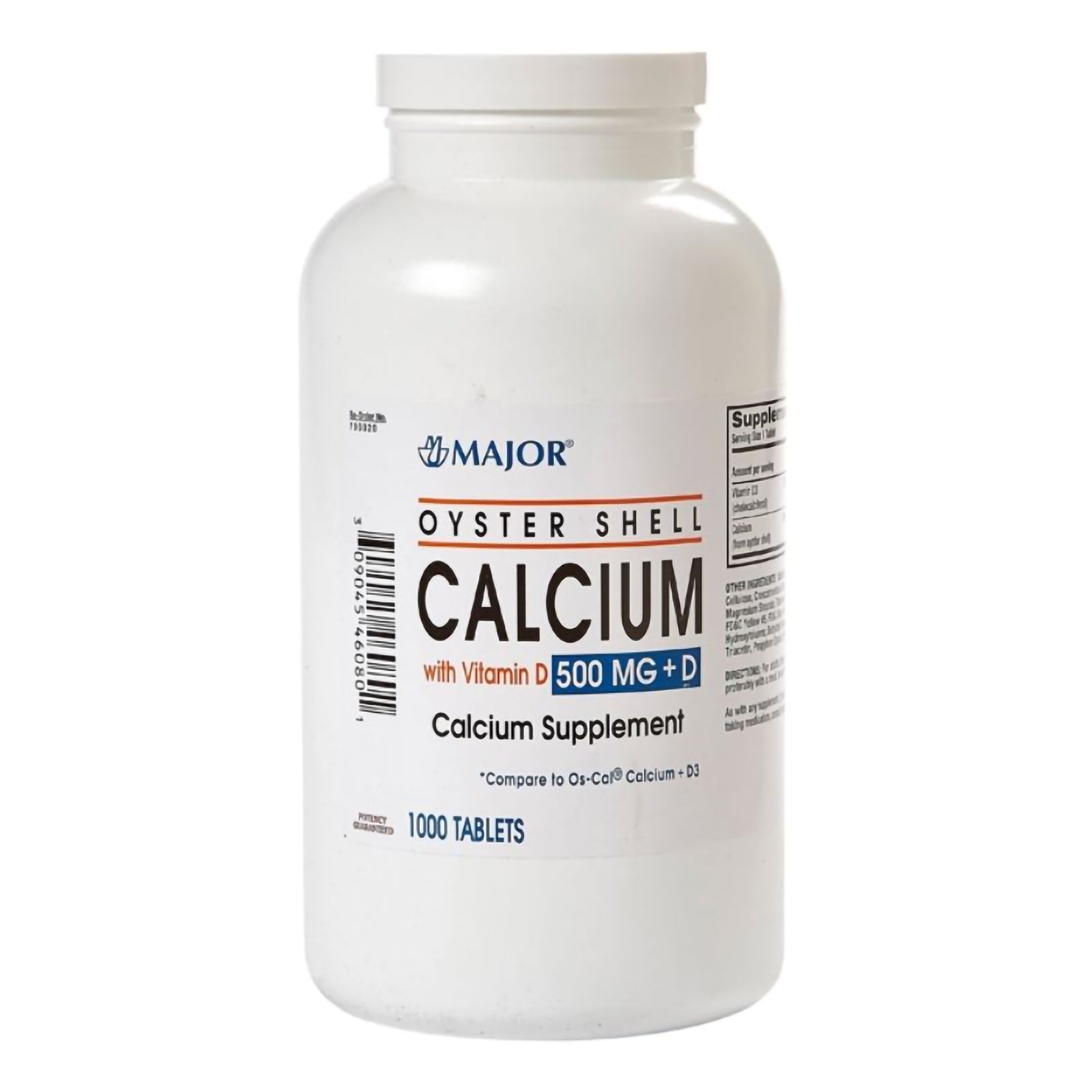 Major Calcium/Vitamin D 500 mg - 200 IU Joint Health Supplement Tablets 150 Count