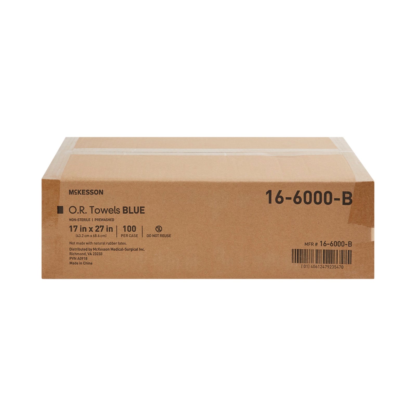McKesson O.R. Towels, Blue, Non-Sterile