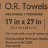 McKesson O.R. Towels, Blue, Non-Sterile