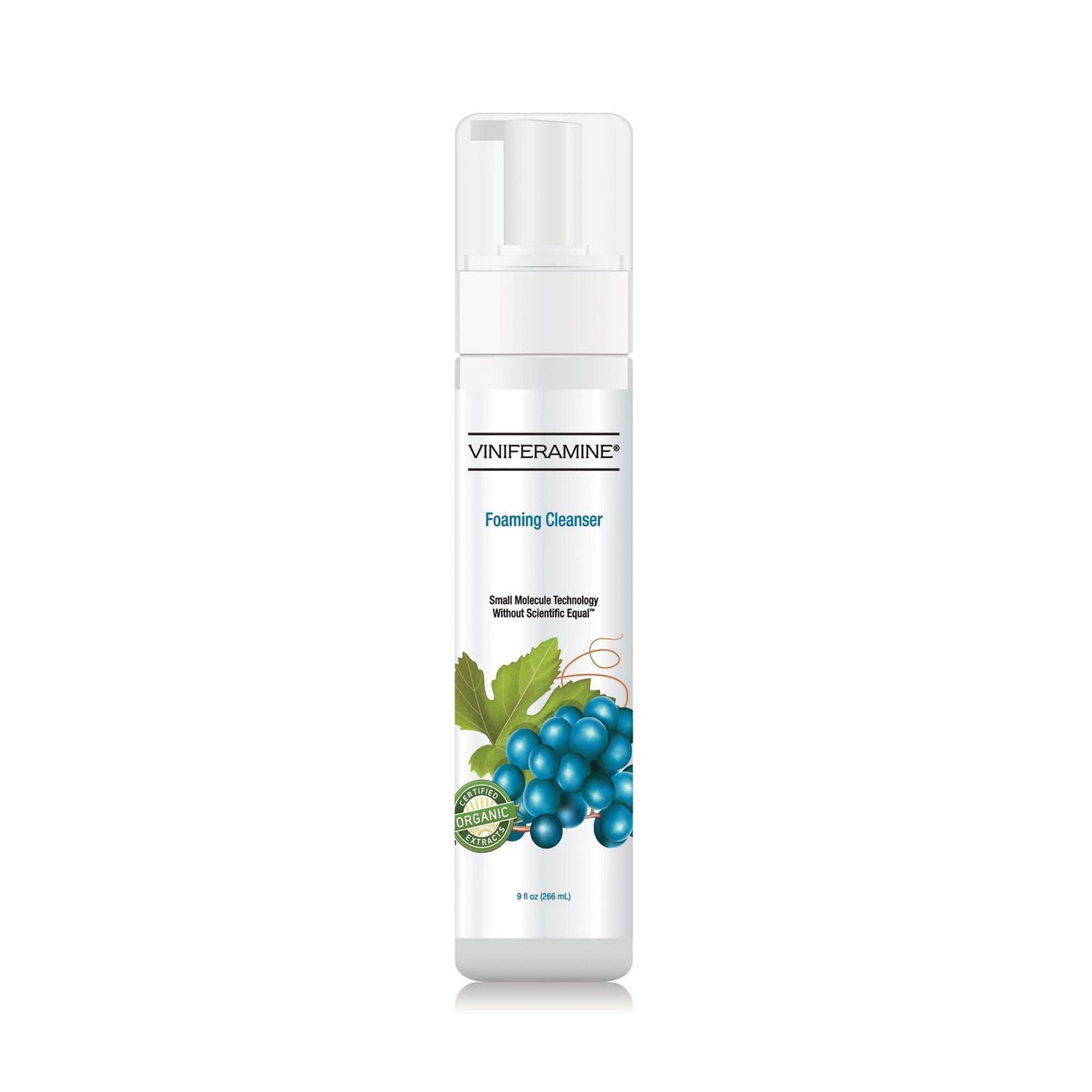 Viniferamine Foaming No-Rinse Cleanser, 9 oz Pump Bottle