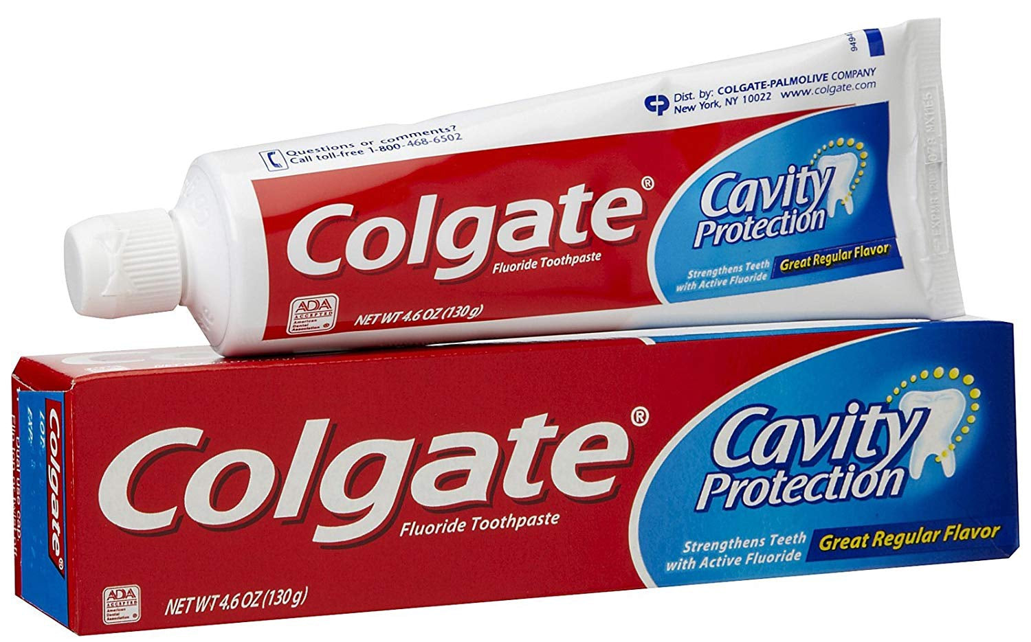 Colgate Cavity Protection Toothpaste Regular Flavor 4.6 oz Tube
