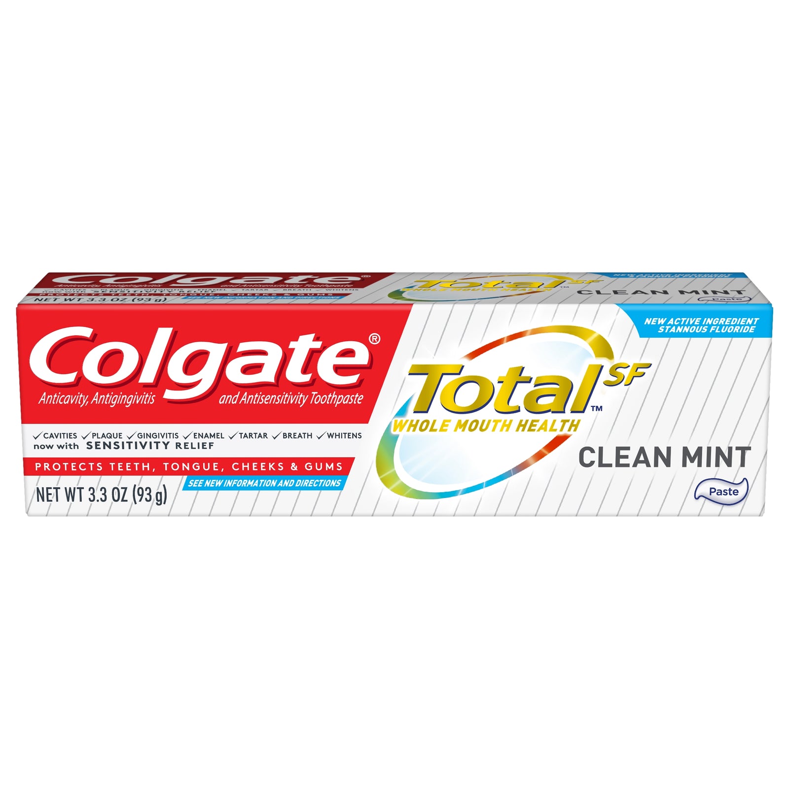 Colgate Total Clean Mint Toothpaste 3.3 oz Tube - Case of 24