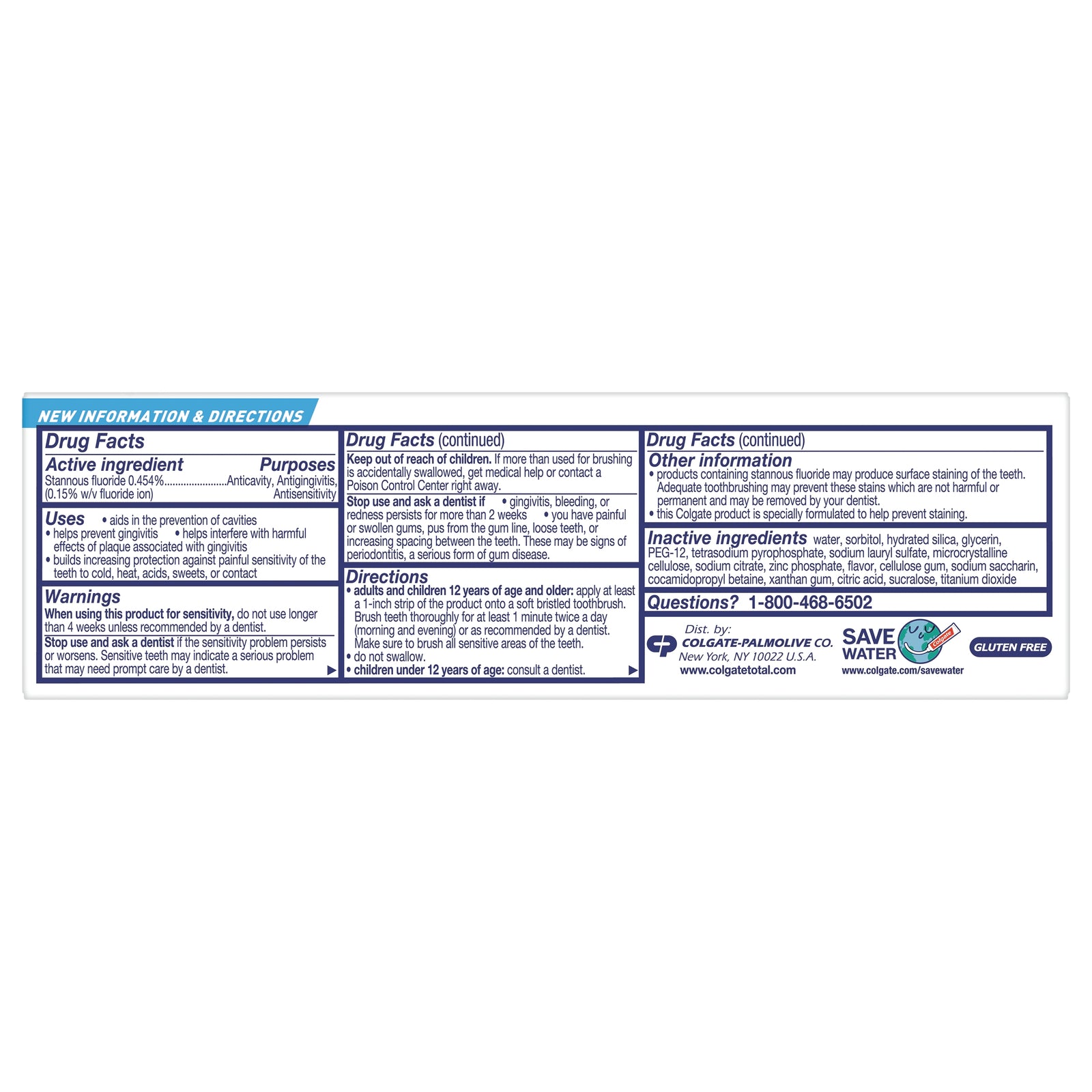 Colgate Total Clean Mint Toothpaste 3.3 oz Tube - Case of 24