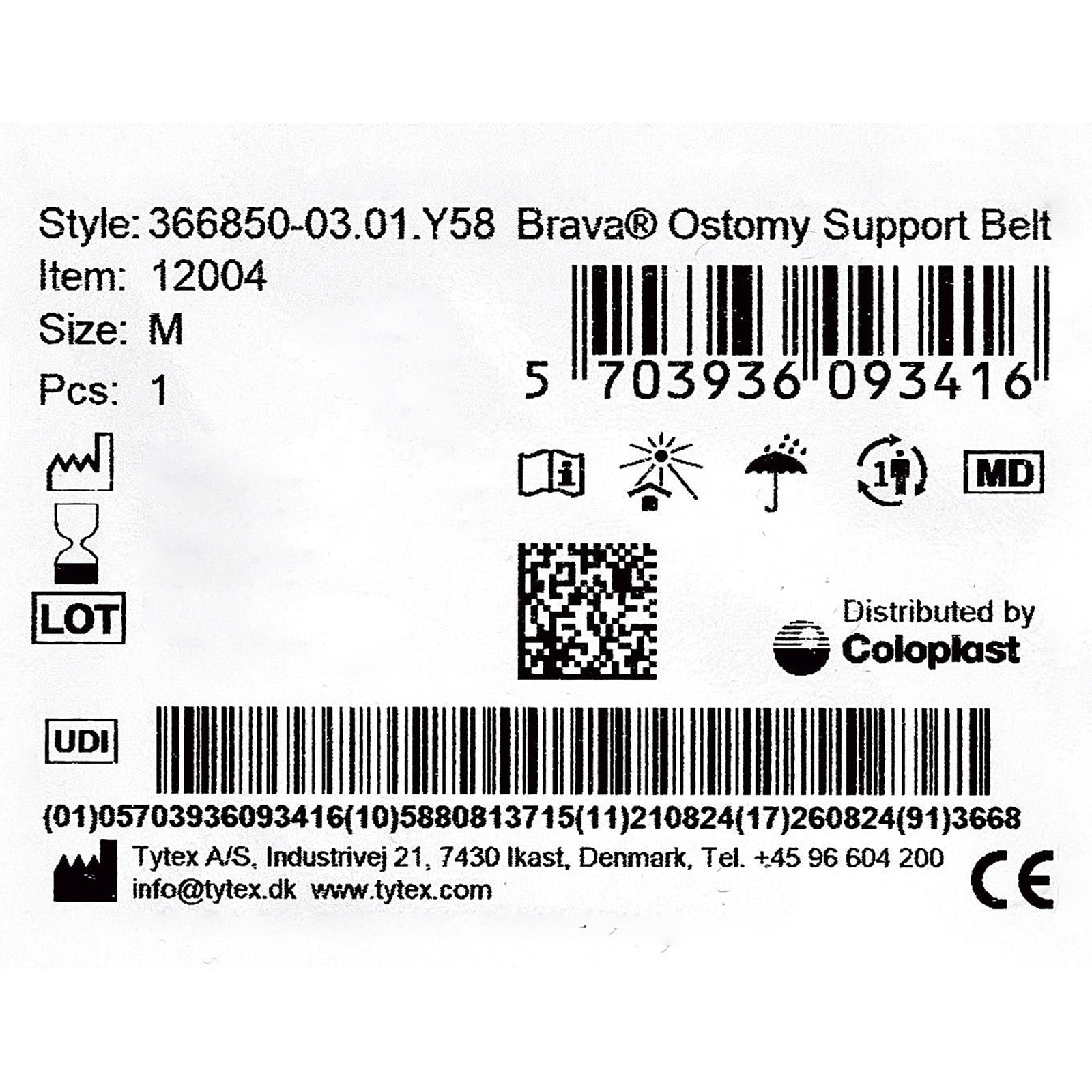 Coloplast Brava Ostomy Support Belt