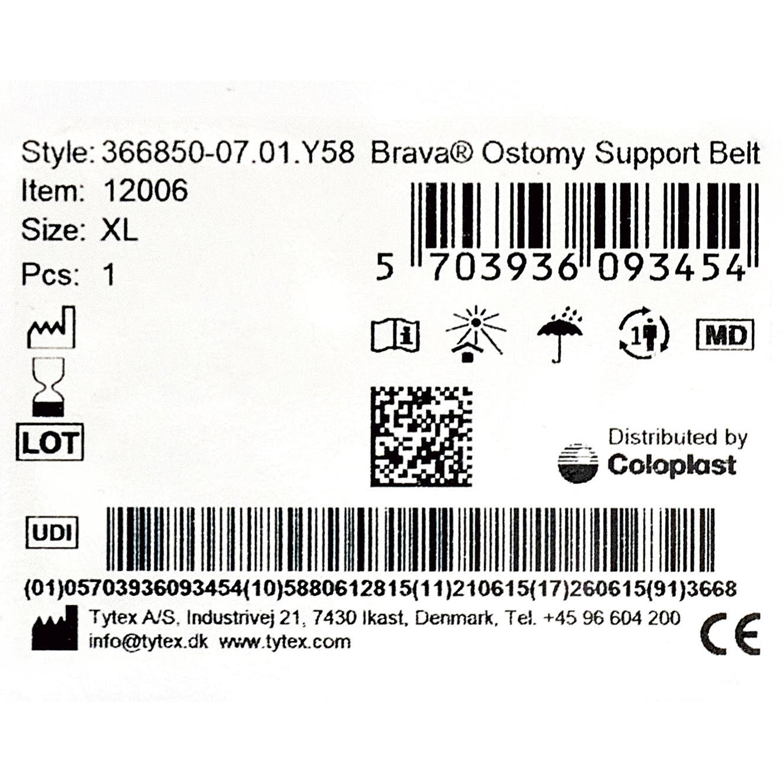 Coloplast Brava Ostomy Support Belt