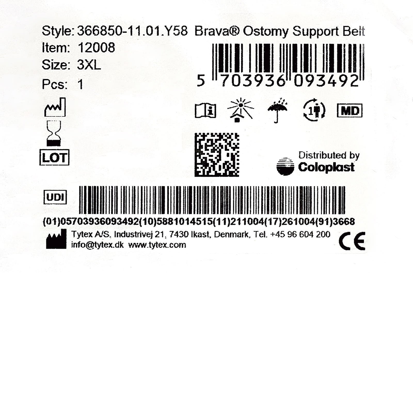 Coloplast Brava Ostomy Support Belt