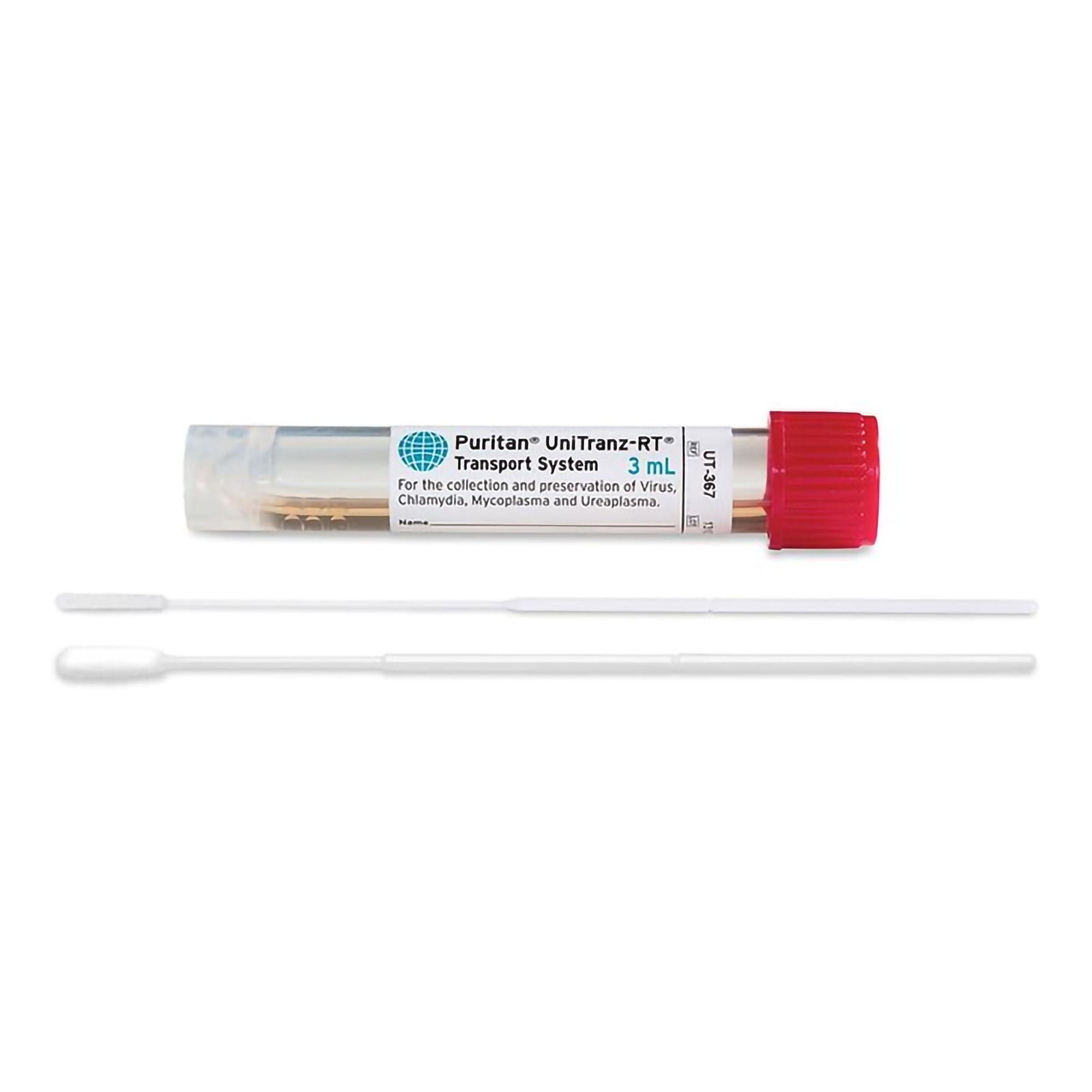 Puritan UniTranz-RT Elongated Ultrafine Flocked Swab, 3 mL