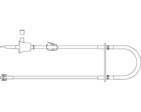 ADP-3000 IV Pump Set for Chemotherapy Medication - 133 Inch Tubing