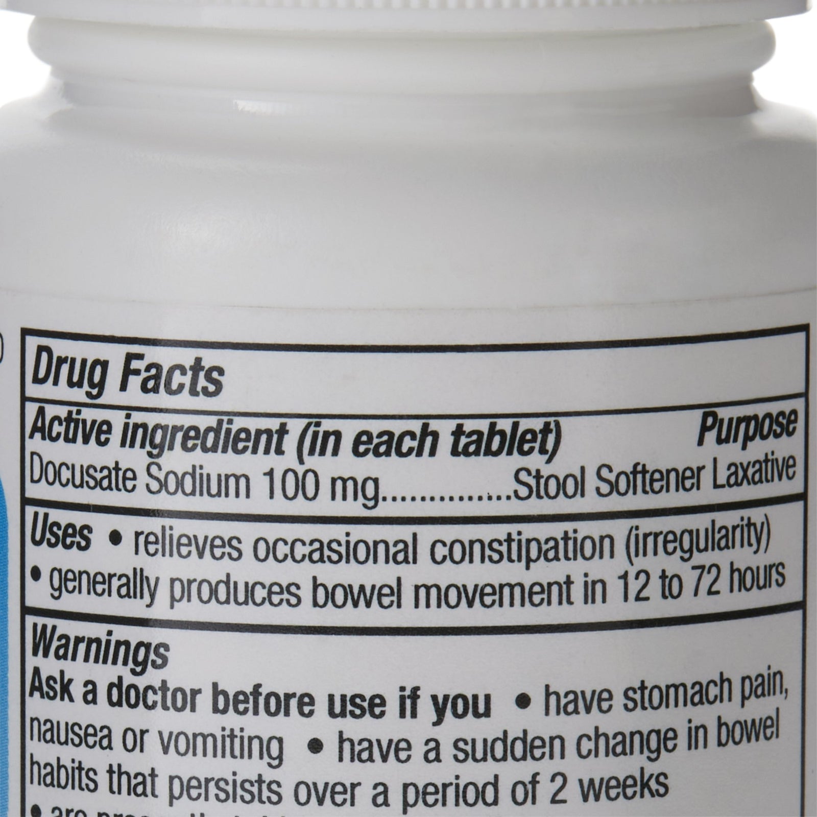 Docusate Sodium Stool Softener Tablets 100 mg