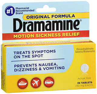 Dramamine Nausea Relief Tablets 50mg, 36 Count
