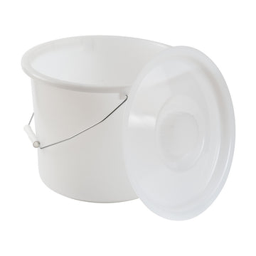 Commode Pail with Lid - 12 Quart Capacity