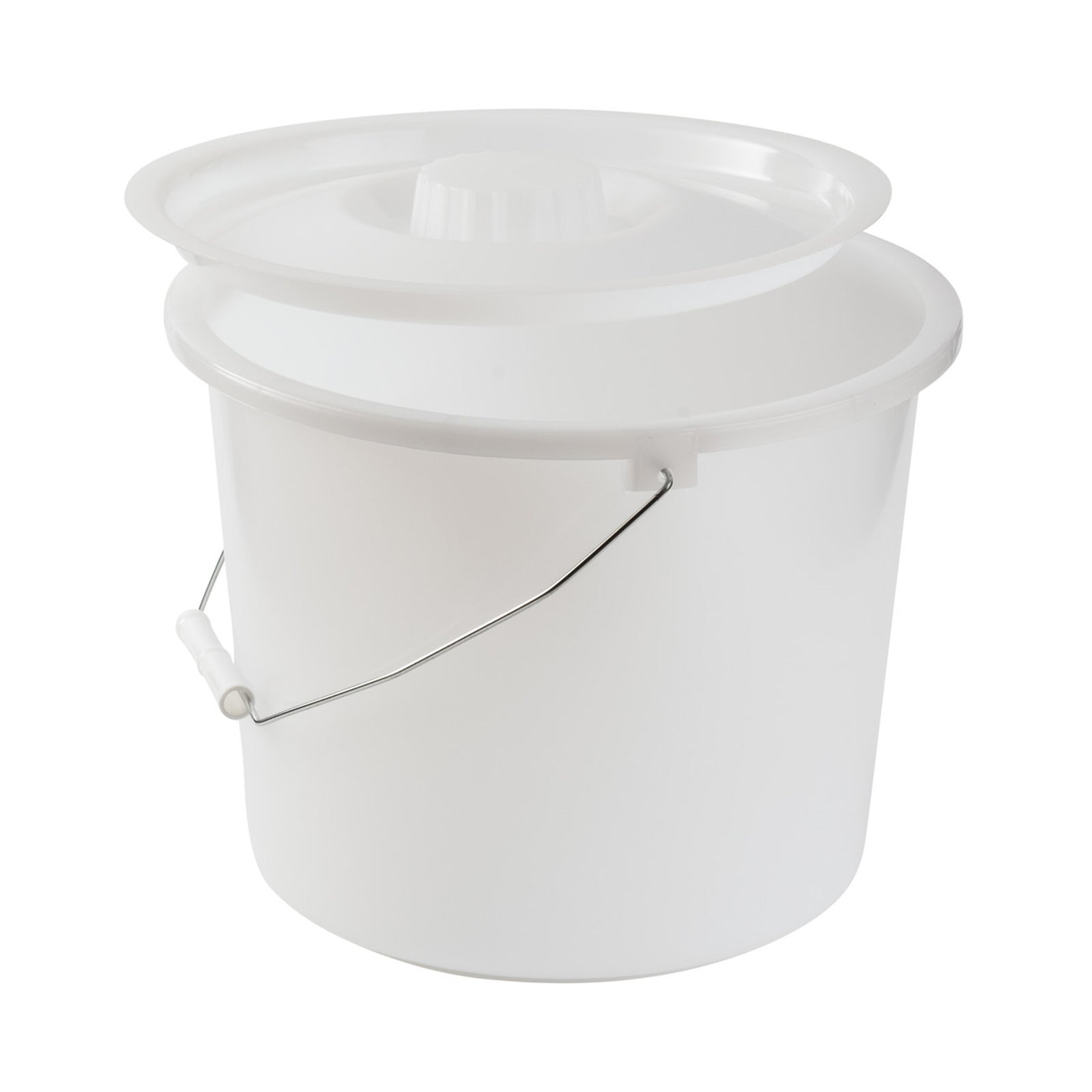 Commode Pail with Lid - 12 Quart Capacity