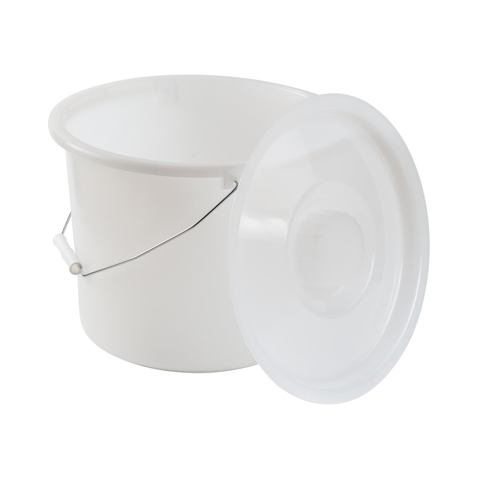Commode Pail with Lid - 12 Quart Capacity