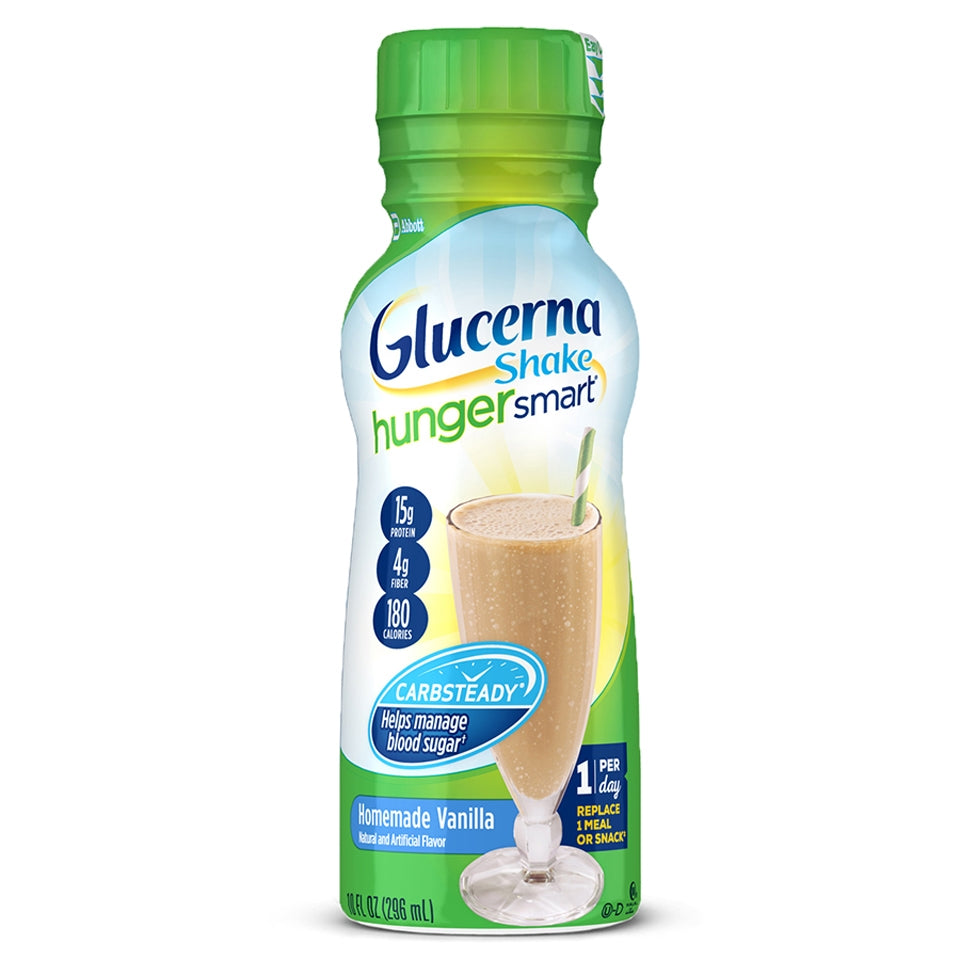 ABBOTT NUTRITION Glucerna Hunger Smart Shake, Strawberry, 10 oz