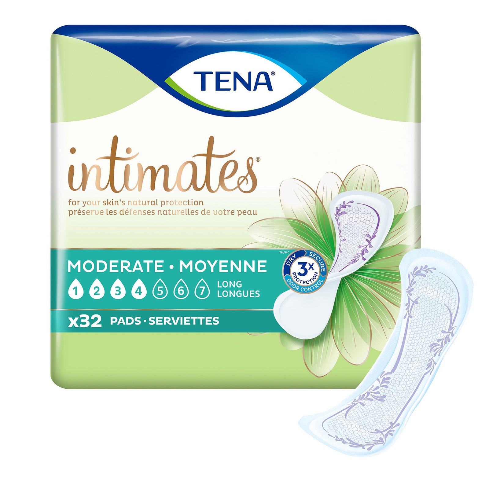 TENA Intimates Moderate Thin Long Incontinence Pads